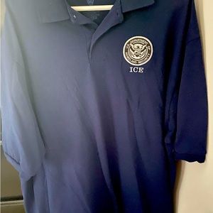 US DHS ICE POLICE official 3 button polo